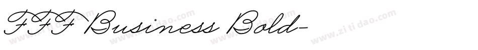 FFF Business Bold字体转换